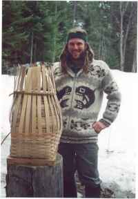 [weaving a basket]