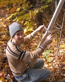 [carving a bow]
